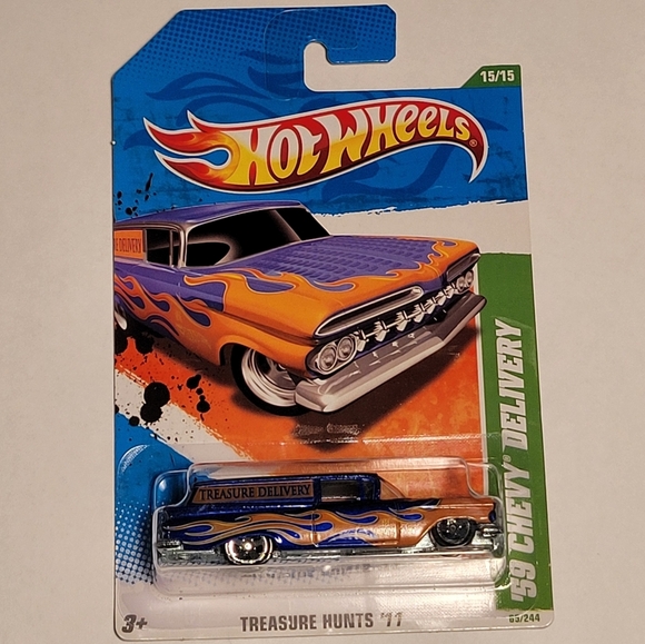 Hot Wheels '59 Chevy Delivery 15/15 Tresure Hunts '11 2011 Sealed Brand New - Picture 1 of 3